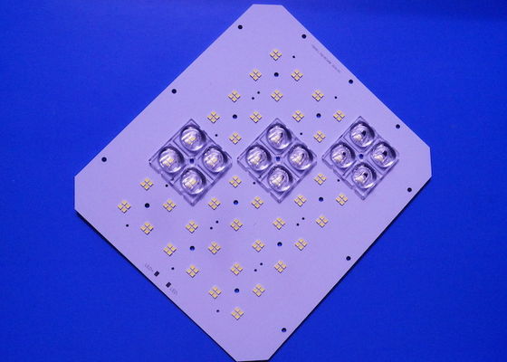 150W LED Light PCB Board 192 LED 3030 SMD 48V 50x50MM 4 In 1 LED Lenses