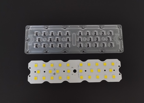 Αγορά 7070 SMD 28 LED Street Light Module 158X103 DEGREE Εξωτερικός φακός φωτισμού με θερμολύπτη ηλεκτρονική κατασκευή