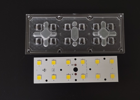 Αγορά 12-In-1 7070 SMD LED Street Light Module Εξωτερικός φακός φωτισμού με 158x103 βαθμούς ηλεκτρονική κατασκευή