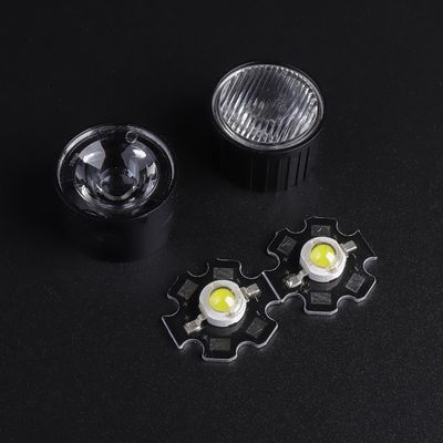 15mm Clear Surface PMMA LED Lens , Concave Optical lens for Led Torch light