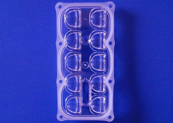 126MM 10 LED Street Light Optical Lens 135x55 Degree TYPEII-M 10/ 20 Watt