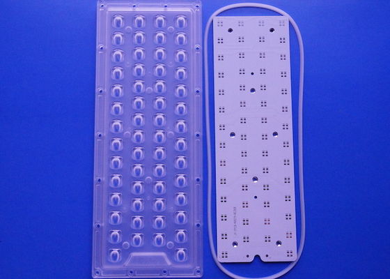 56 LED 4 Pieces 3030 SMD Street Lamp Module Type 4 Lens 100-200W Optical Grade PC