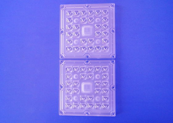 3535 SMD LED Lens Array 28 In 1 Square Module 100X60 Degree Beam Angle For 30w-50w