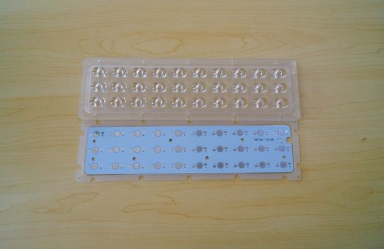 30W PC Led Street Light Components Lens , Led Road Lamp Lens