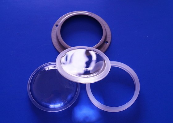 HB66-60 COB LED γυάλινος φακός 60 βαθμών 66mm διάμετρος Borosilicate γυάλινος φακός