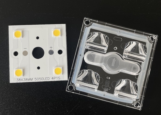 MINI LED οδική φωτεινή μονάδα 4 LED με αδιάβροχο PC LENS 150X75 βαθμούς με συμπίεση