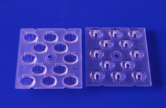 50x50mm LED Street Light Lens με οπτικό υλικό PC και γωνία δέσμης TPIII-M για LED SMD 3030