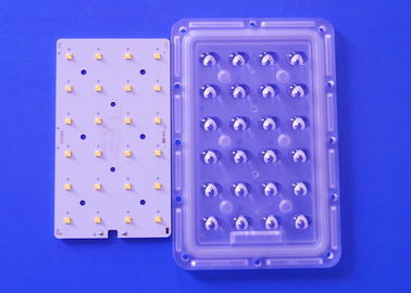 ασυμμετρικός φακός ενότητας 3X8 PCB των ηλιακών οδηγήσεων 12V 24V με τον πίνακα που συγκολλά τις οδηγήσεις XTE XPG