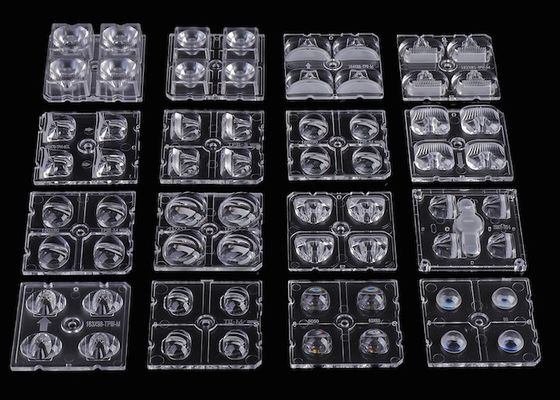 50x50mm LED Array Lens Οπτικό υλικό PC για 3030 SMD & 5050 SMD LED