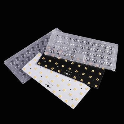 Προσαρμοσμένο 100W SMD 3030 LED PCB Board με φακό γωνίας 151x81 μοίρες για λύσεις φωτισμού