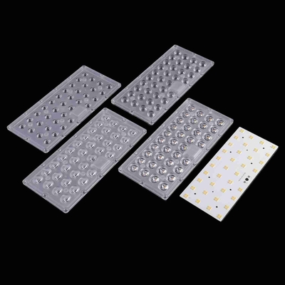 Συστατικά 100W LED Street Light για χώρο στάθμευσης με θερμοκρασία χρώματος 3000K-6000K