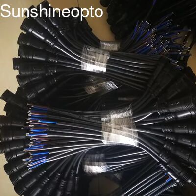 3 πιν υδροφρόνητο αρσενικό / θηλυκό M12/M19 Ηλεκτρικό καλώδιο IP67 24AWG