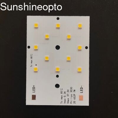 Πλακέτα PCB LED 7W SMD 3030 με ειδικό φακό 50x50mm για υψηλή απόδοση φωτός