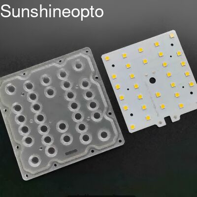Πλακέτα PCB LED SMD 5050 50W και Φακός Γωνίας Δέσμης 80x140 μοιρών με Ιδιωτική Ετικέτα