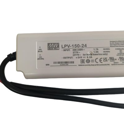 Αδιάβροχο τροφοδοτικό 150W 24V μονής εξόδου IP67 για εσωτερικό φωτισμό LED