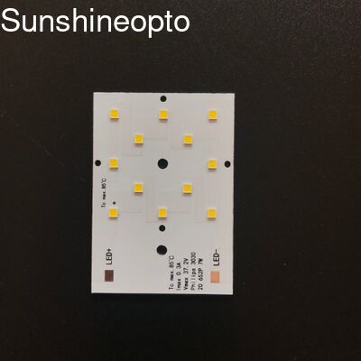 Προσαρμοσμένη πλακέτα PCB LED 7W SMD 3030 με πάχος 1,5 mm και μέγεθος 50x70 mm