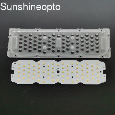 Χύμα 50W 72 IN 1 3030 SMD LED PCB Board with 250x74x6,15mm Lens for Light Factory