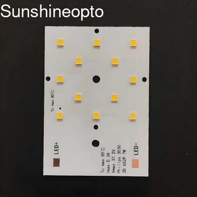 Πλακέτα PCB LED 7W SMD 3030 με ειδικό φακό 50x50mm για υψηλή απόδοση φωτός