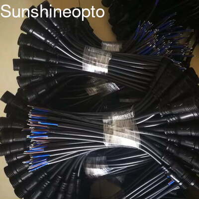 3 πιν υδροφρόνητο αρσενικό / θηλυκό M12/M19 Ηλεκτρικό καλώδιο IP67 24AWG