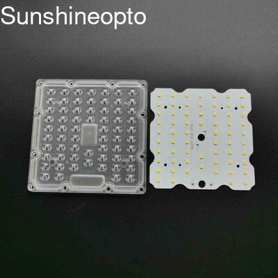 Πλακέτα PCB μονάδας LED 130x130mm με οπτικό φακό υπολογιστή και LED SMD3030