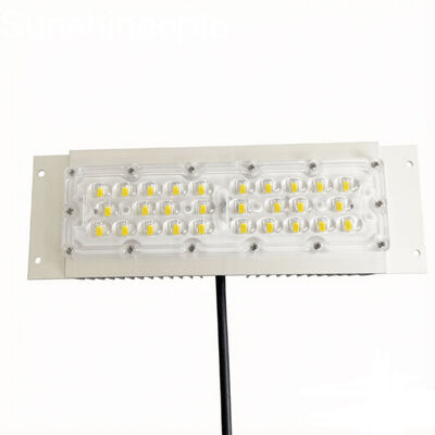 28PCS 7070 LED μονάδα φωτισμού δρόμου με οπτικό φακό 158×103° Λύση οδικού φωτισμού υψηλής ισχύος 48V