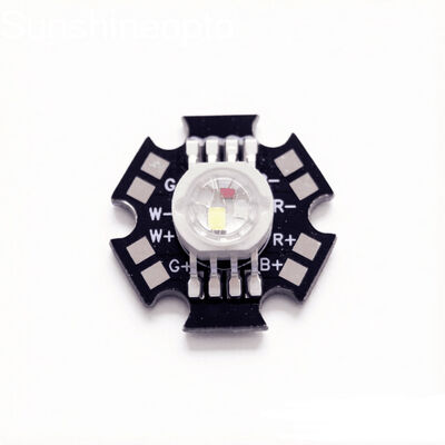 Μονάδα LED RGBW 12W με τσιπ LED 4 σημείων LED υψηλής ισχύος σε PCB Black Star για φωτισμό σκηνής