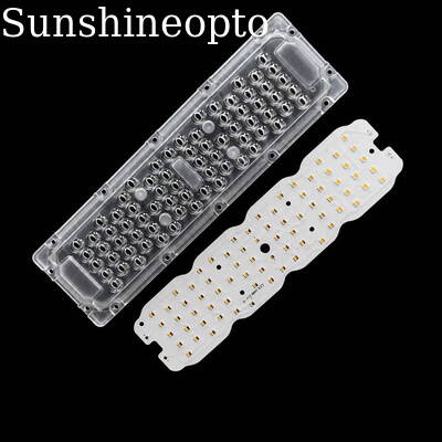 Μονάδα φωτισμού δρόμου 60W 72 τμχ SMD 3030 LED με γωνία δέσμης 80×150 μοιρών