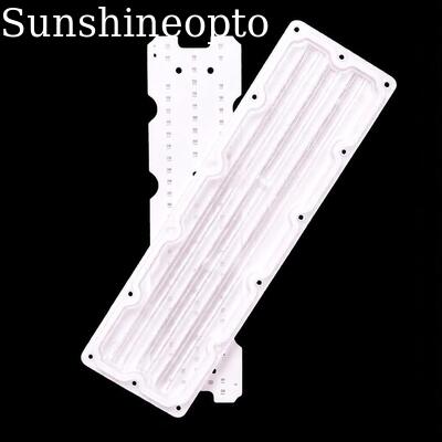 Προσαρμοσμένη πλακέτα PCB 64 σε 1 3030 SMD LED με οπτικό φακό υπολογιστή 90×110 μοιρών για οδικό και βιομηχανικό φωτισμό