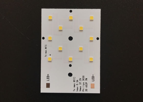 7W SMD 3030 LED πλακέτα PCB με πάχος 1.5mm και μέγεθος 50*70mm για προσαρμοσμένες εφαρμογές